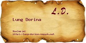 Lung Dorina névjegykártya
