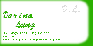 dorina lung business card